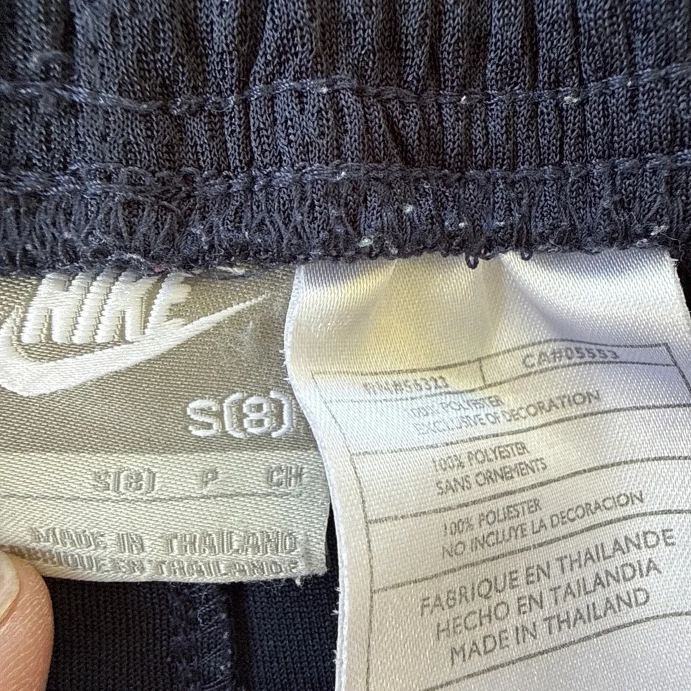 Nike‎ Basketball Shorts Youth Small Blue White Y2K Embroidery Gym Athletic